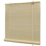 Vidaxl Roller Blind 120x220 cm Bamboo Natural