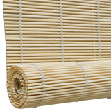 Vidaxl Roller blann 150x220 cm Bamboo natierlech