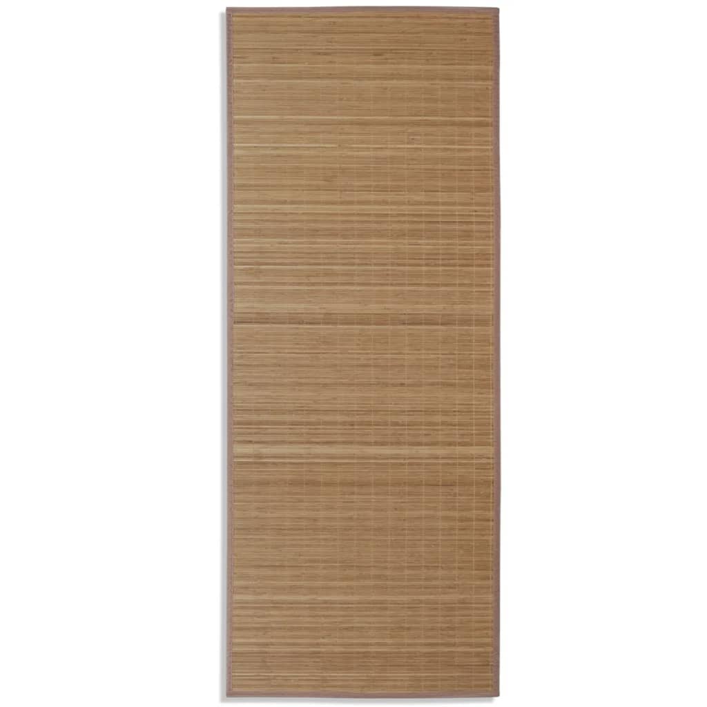 Vidaxl Carpet Rectangular 80x200 cm bamboo brown