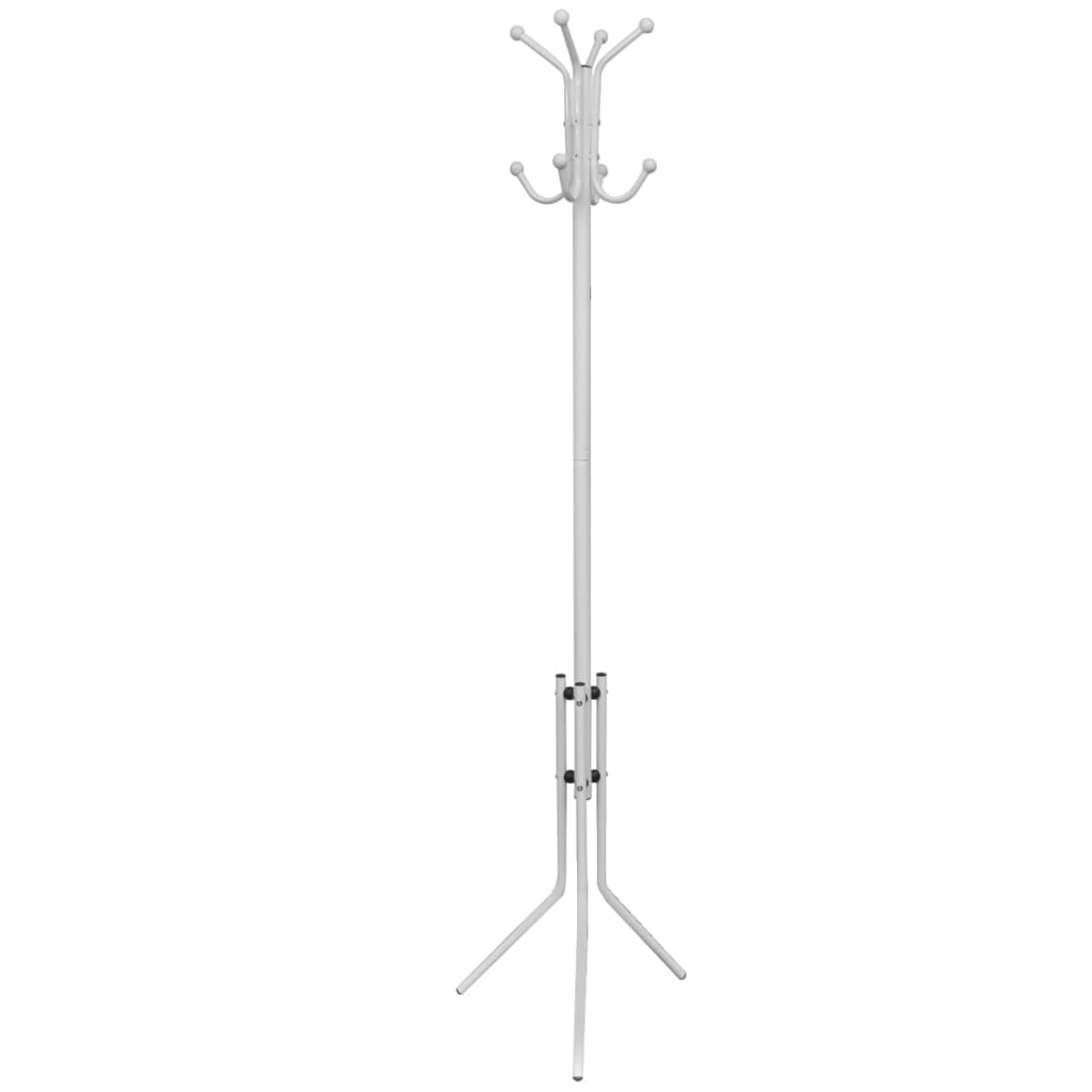 Vidaxl Coat Rack kovový bílý