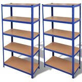 Vidaxl Storage Racks 2 St Blue