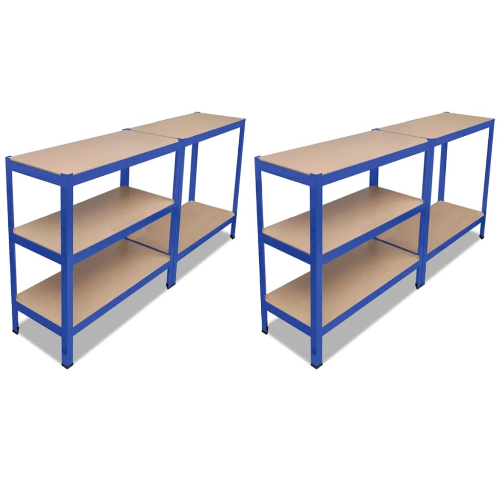 Vidaxl Storage Racks 2 St Blue