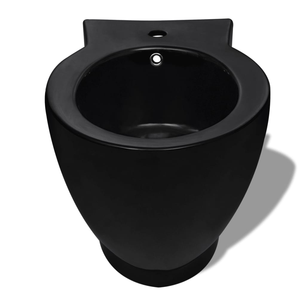 Vidaxl toilets Bidet set Ceramic Black