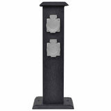 Vidaxl buitenstopContact en columna (negro)