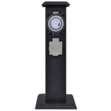 Vidaxl buitenstopContact en columna con interruptor de tiempo (negro)