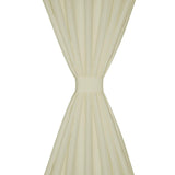 Vidaxl Micro-Satin Curtains with rings 140 x 225 cm 2 pieces (cream)