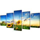 Vidaxl Canvas Wall Plasis Print Sunflower 200 x 100 cm