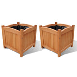 Vidaxl Planters oppdratt 2 stk 30x30x30 cm tre