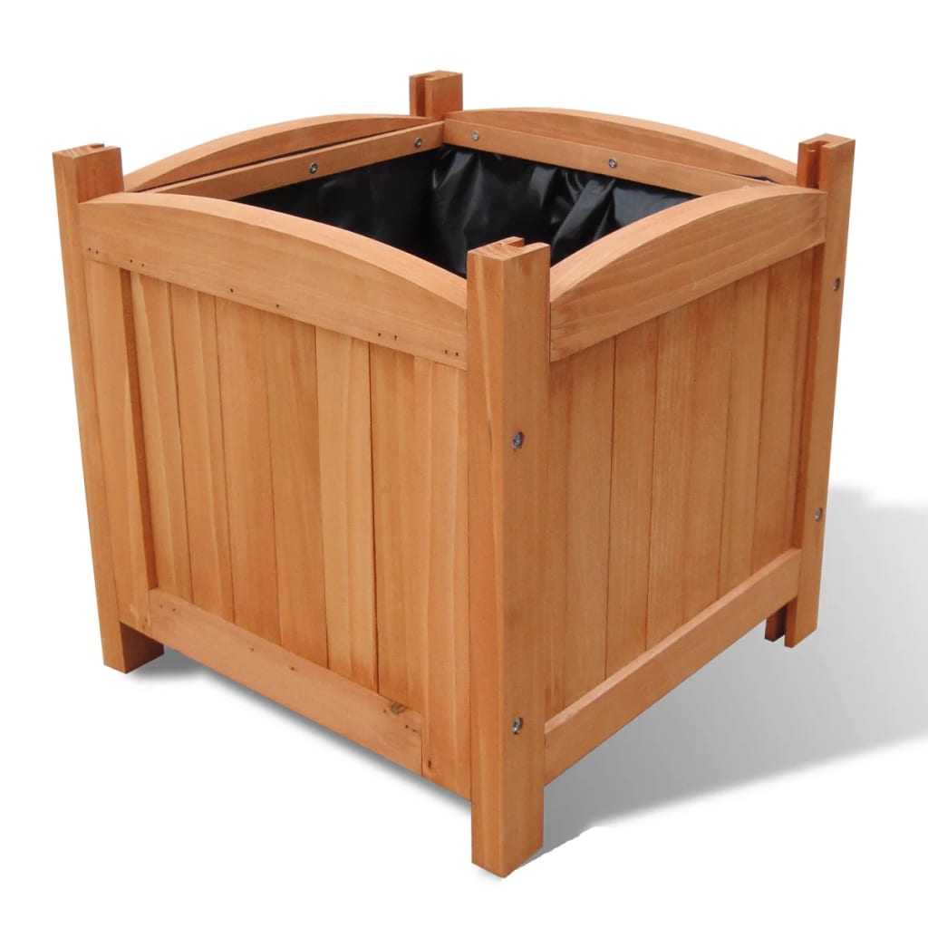 Vidaxl Planters oppdratt 2 stk 30x30x30 cm tre