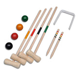 Juego de croquet de Vidaxl para 4 jugadores de madera