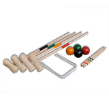 Juego de croquet de Vidaxl para 4 jugadores de madera