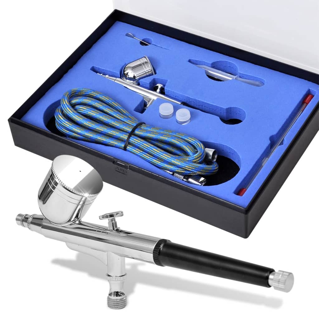 VidaXL Airbrush set 0,2 0,3 0,5 mm mondstukken