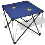 VidaXL Campingtafel inklapbaar (blauw)