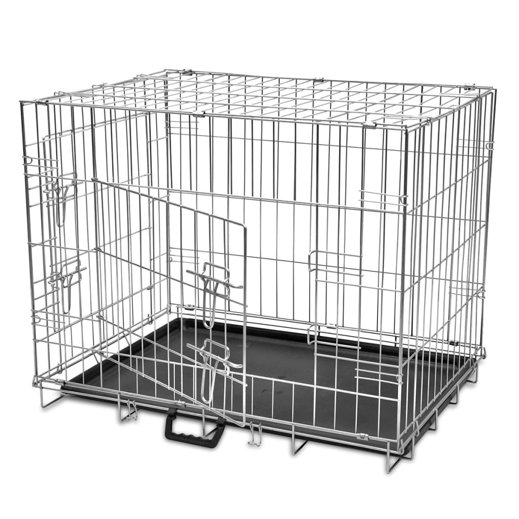 VidaXL Dog Bank Collapsible M metal