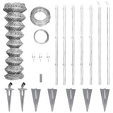 Vidaxl Mesh plot s póly 15x1,25 m galvanizovaná ocel