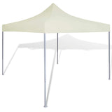 Vidaxl PartyTent sammenleggbar 3x3 m krem