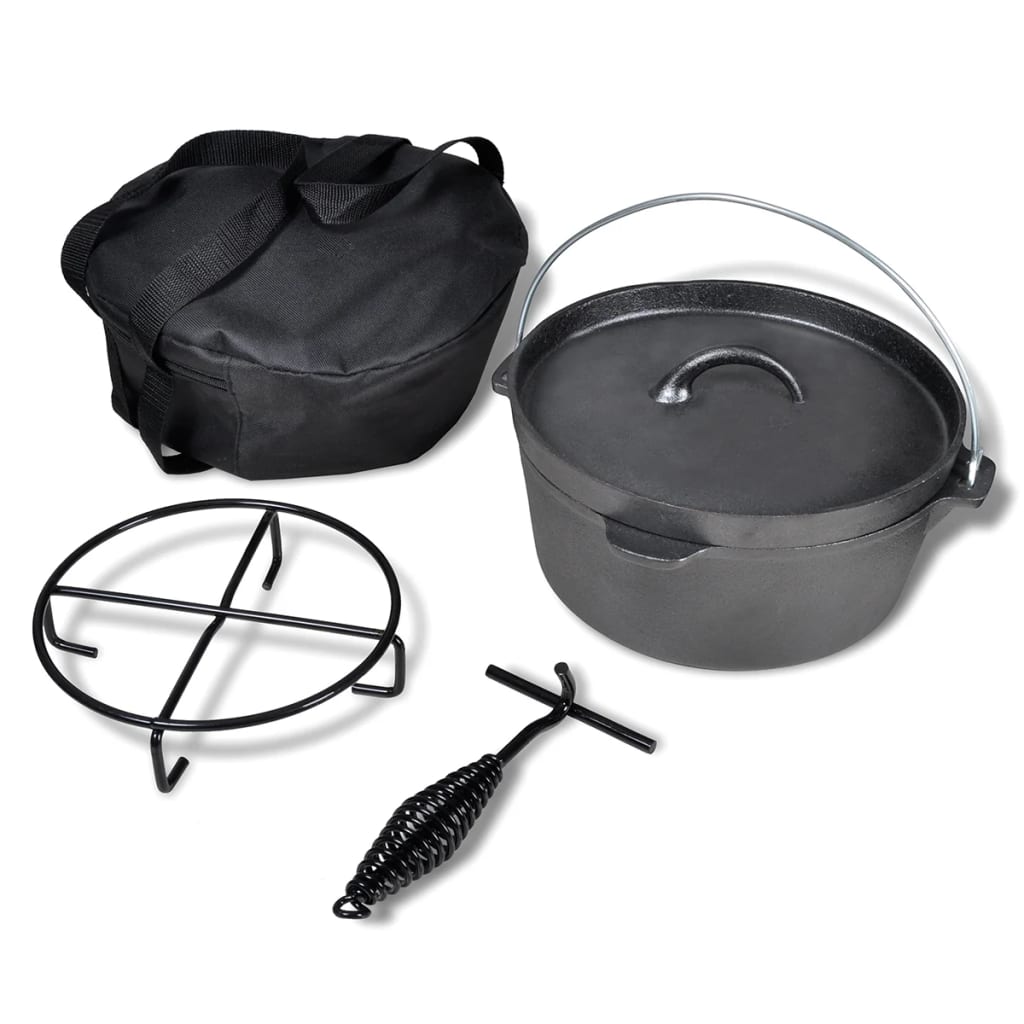 Vidaxl Braadpan 4.2 L, y compris les accessoires