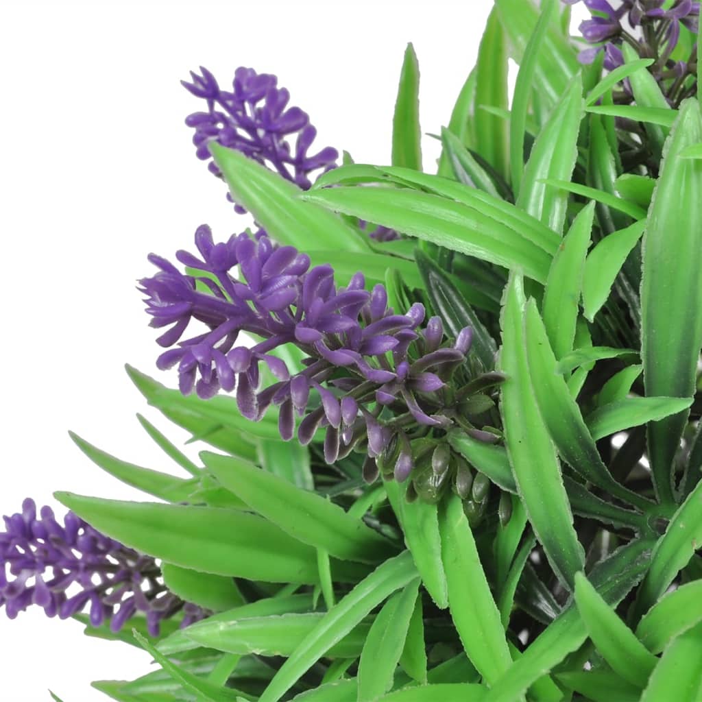 Vidaxl Bxussen Artificiale in 2 parti set sferico con lavanda 28 cm