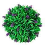 Vidaxl 2-part artificial bXussen set spherical with lavender 30 cm