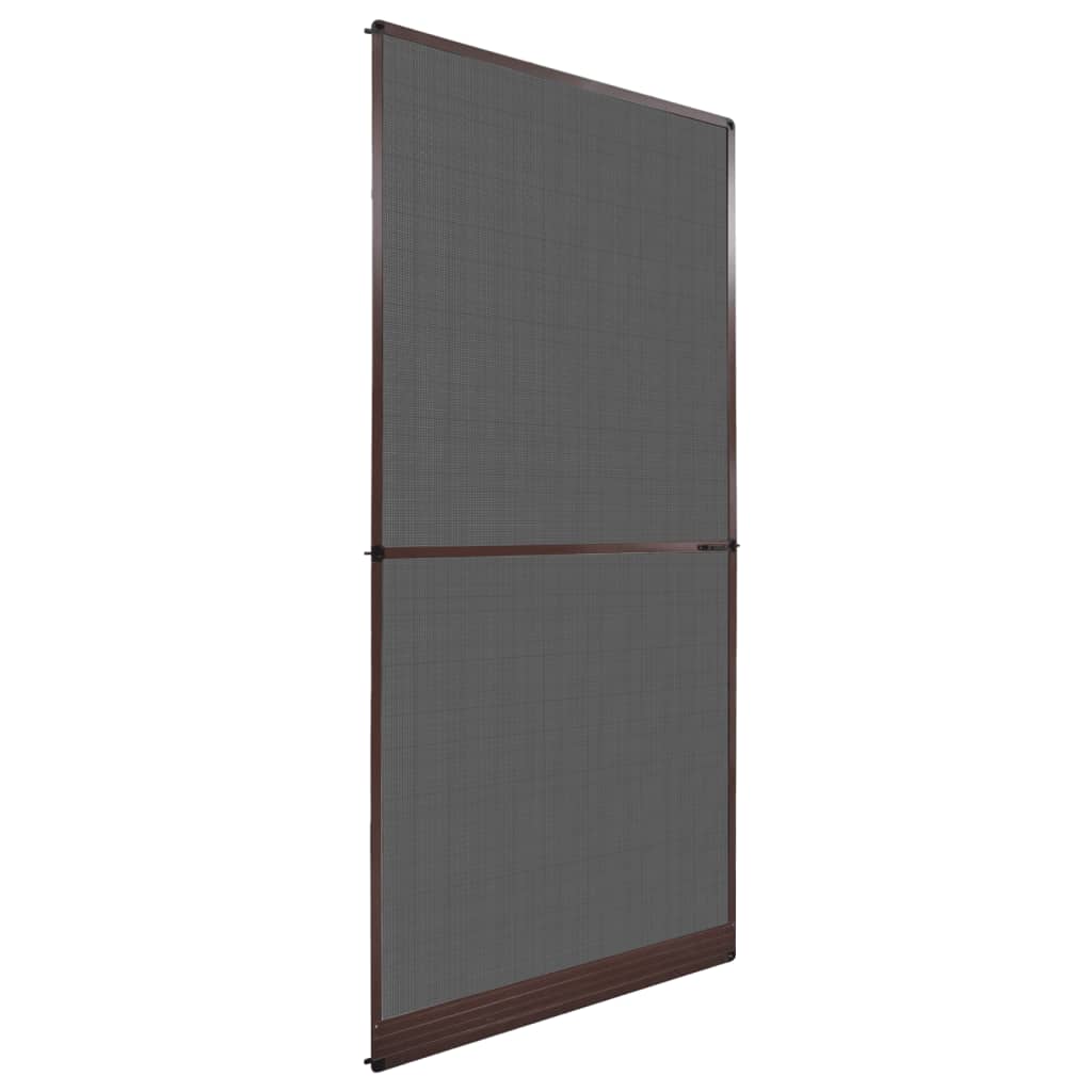 Vidaxl Porte d'écran avec charnières 100x215 cm brun