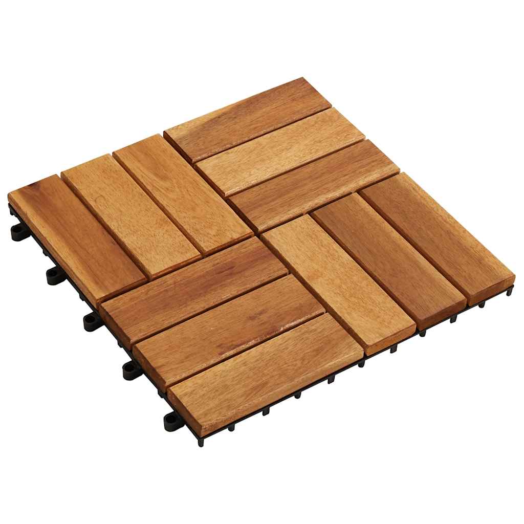 Vidaxl Terrasse Kacheln Akazienholz 30 x 30 cm (10 Stücke)