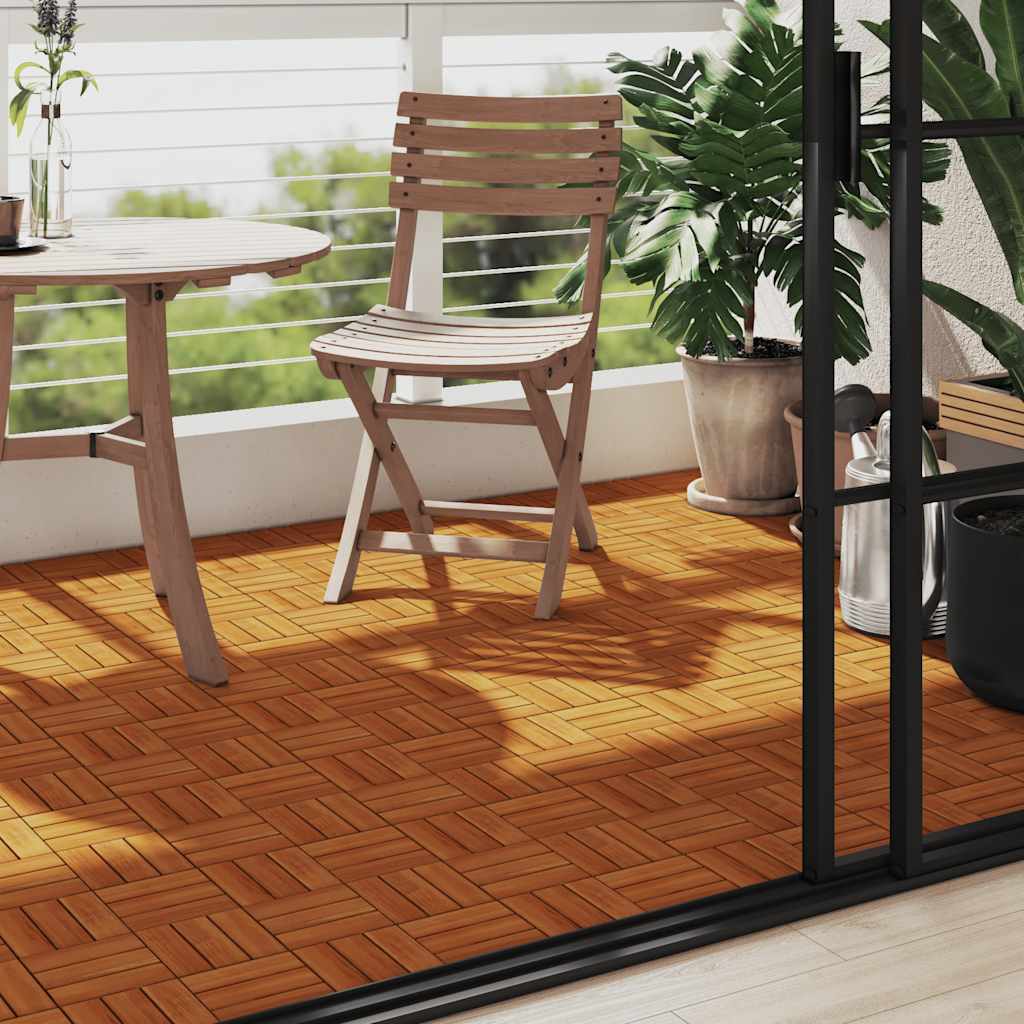 Vidaxl Terrace Tiles Acacia Wood 30 x 30 cm (10 pezzi)