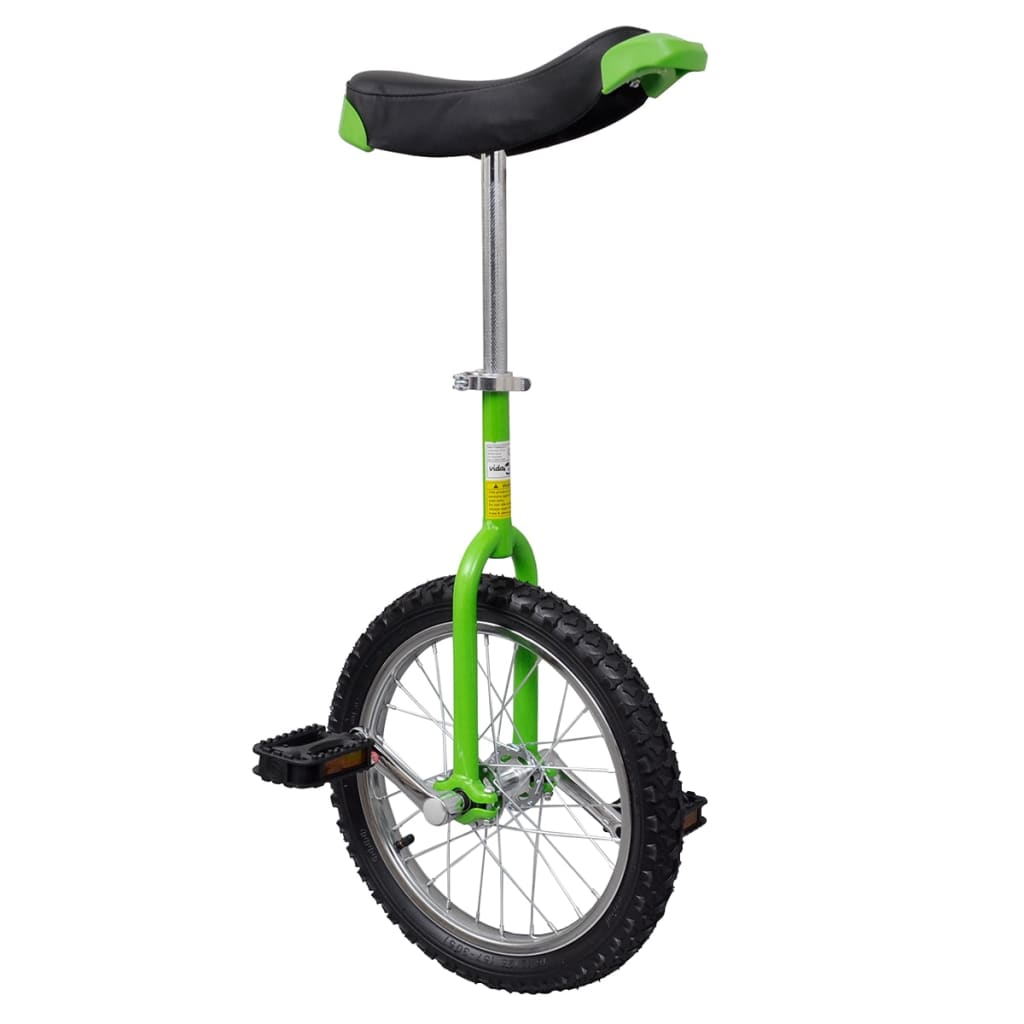 VidaXL Eenwieler verstelbaar (groen 16 inch)