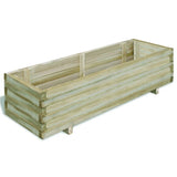 Vidaxl Plantador elevado Rectangular 120x40x30 cm de madera