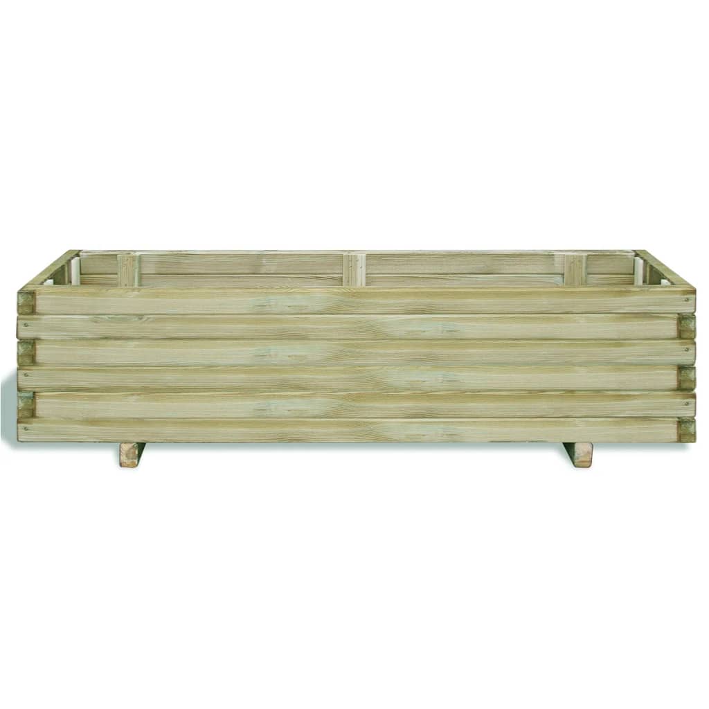 Vidaxl Plantador elevado Rectangular 120x40x30 cm de madera