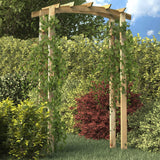 Vidaxl Garden Arch 150x60x210 cm legno