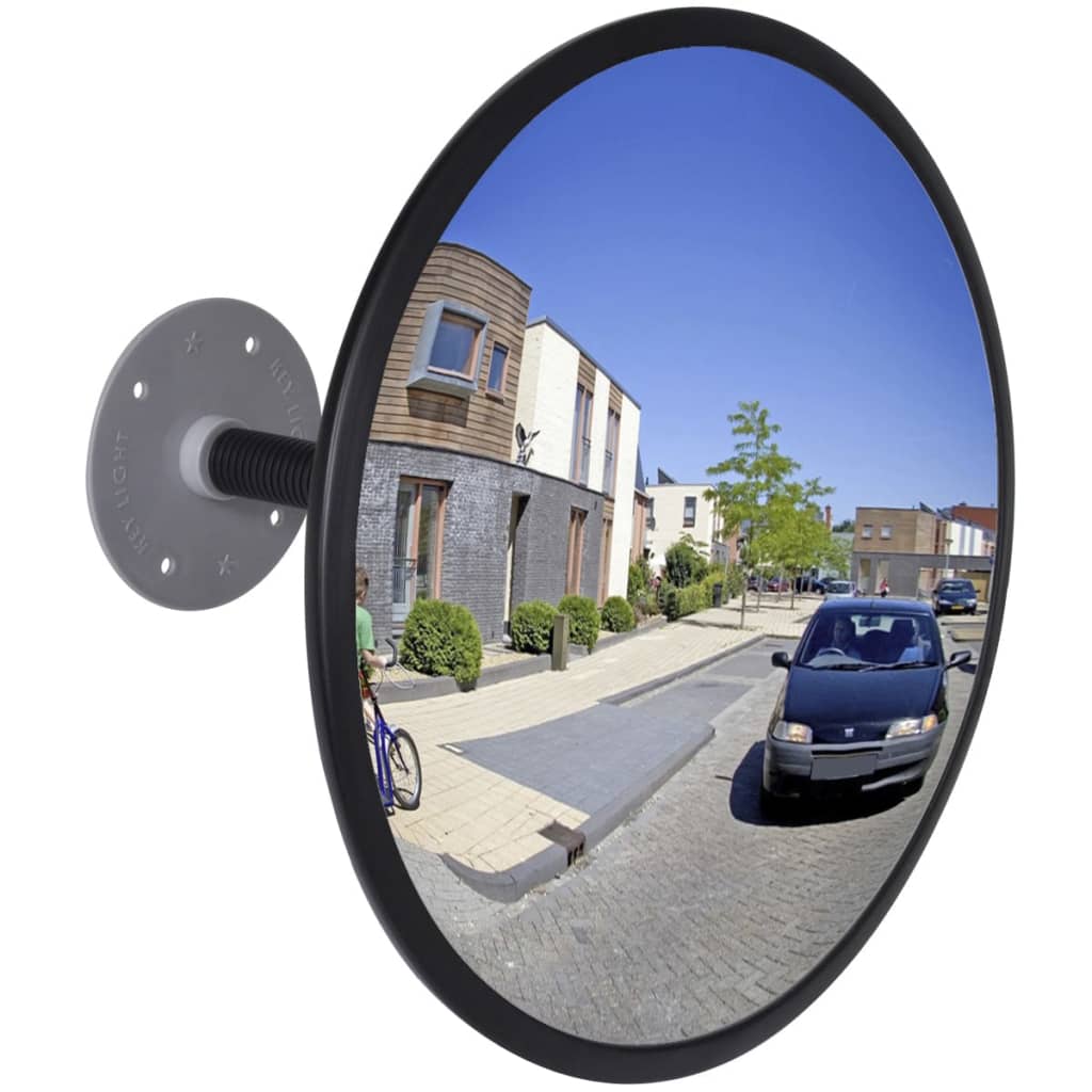 Vidaxl Traffic Mirror za 30 cm akrylowy czarny