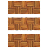 Vidaxl Terrace Tiles Vertical Mönster 30 x 30 cm Acacia Set av 30