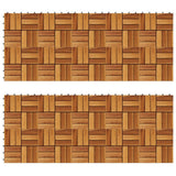 Vidaxl Terrace Tiles 30 x 30 cm ACACIA Set de 20