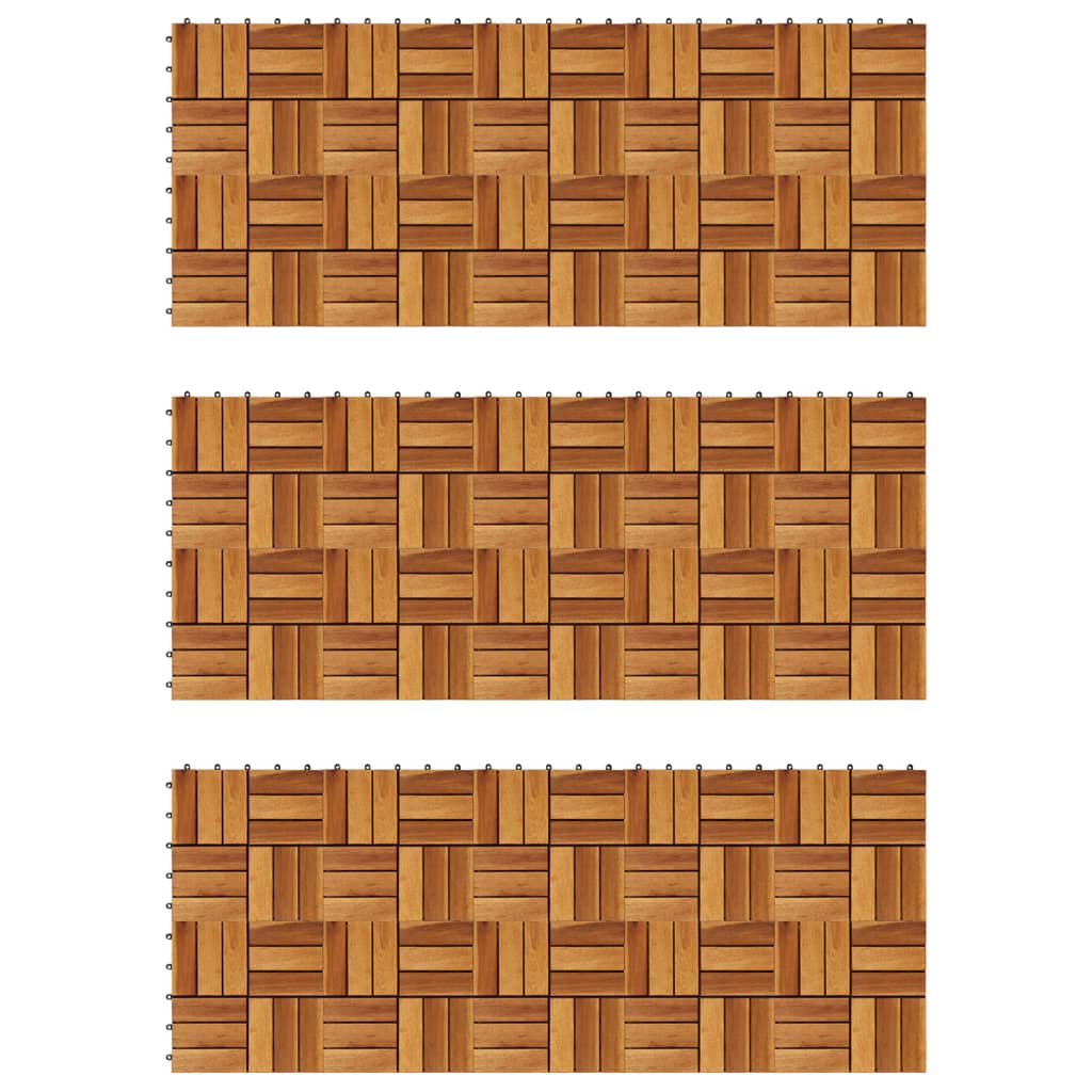 Vidaxl Terrace Tiles 30 x 30 cm Acacia sada 30