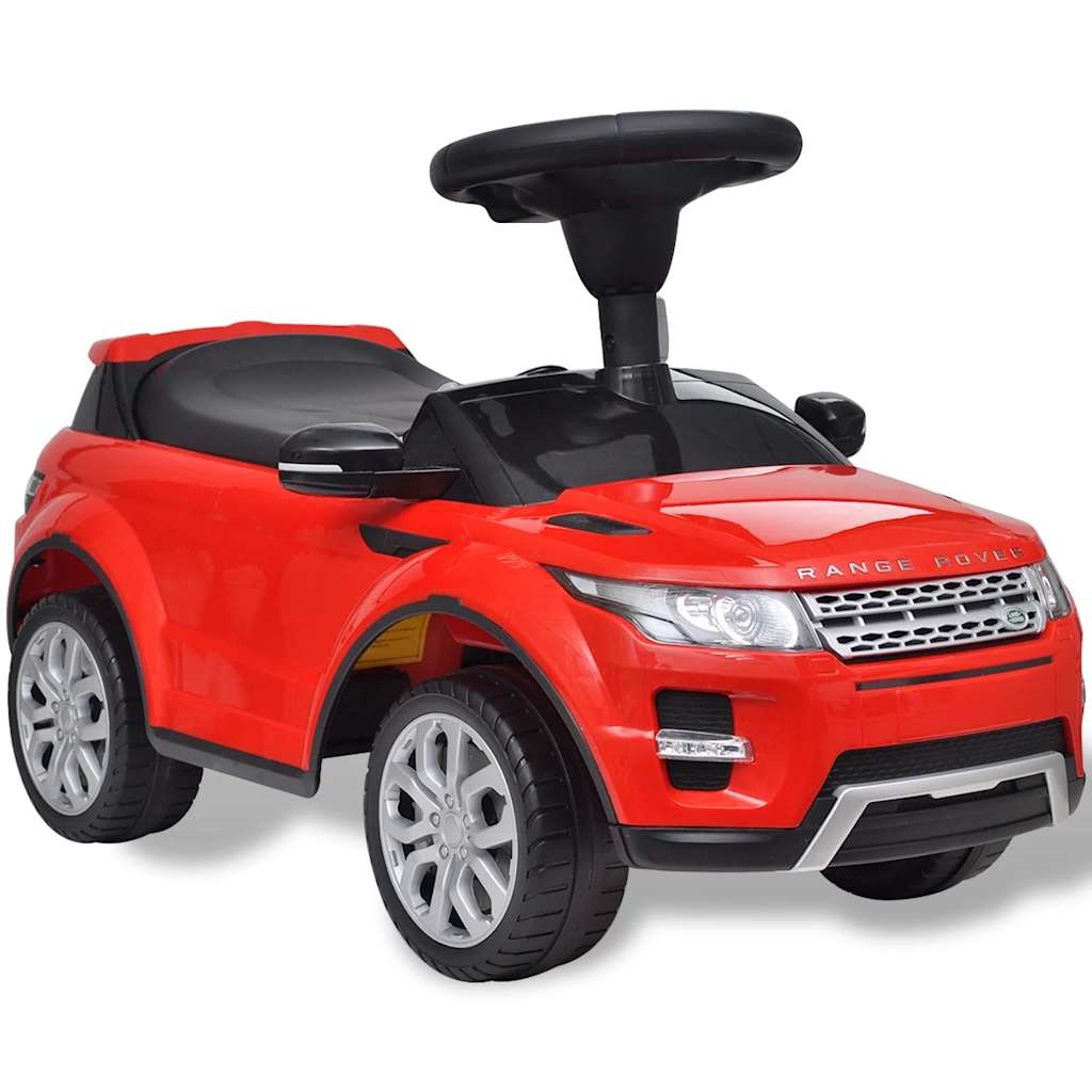 Vidaxl walking car Land Rover 348 with music red