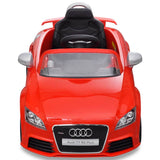 VidaXL Kinderauto elektrisch met afstandsbediening Audi TT RS rood