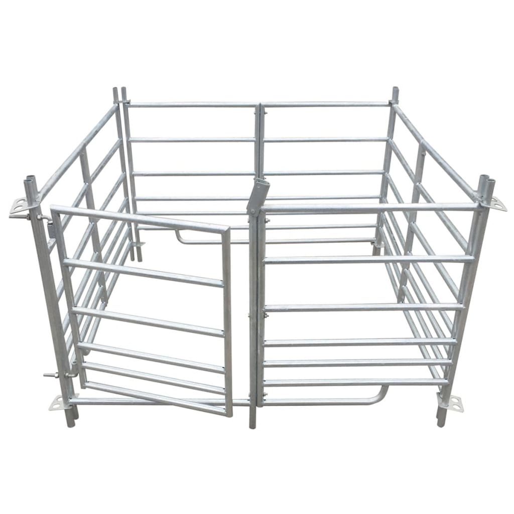 Vidaxl Schaapskooi 4 paneles 137x137x92 cm de acero galvanizado