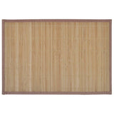 Vidaxl 6 St Plazmats 30x45 cm Bambbo Brown