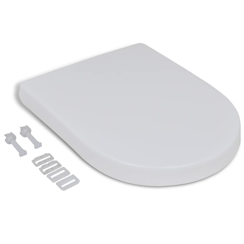 Vidaxl Toalet Sedes Softlose Square White