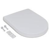 Vidaxl Toalet Sedes Softlose Square White