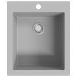 Vidaxl Sink Structure Single Bowl of Granite Grey