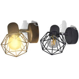 Vidaxl Wall Lamps 2 St med LED industriell stil svart