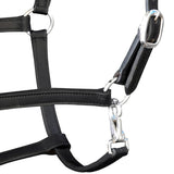 Vidaxl Halster Regolable Pony Real Leather Black