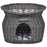 Vidaxl Cat Bed House Scratching Post med Pushion Willows