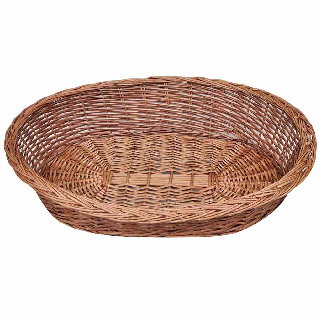 Vidaxl Dog Basket łóżko dla zwierząt 90 cm naturalne wierzby