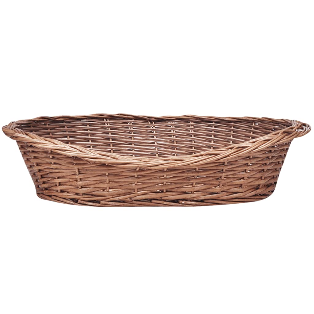 Vidaxl Dog Basket łóżko dla zwierząt 50 cm naturalna wierzba