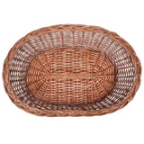 Vidaxl Dog Basket Pet Bed 50 cm Natural Willow