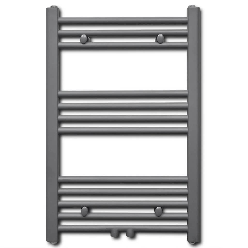 Rack de serviette de radiateur Vidaxl droit 500x764 mm gris