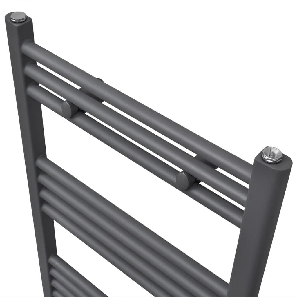 Rack de serviette de radiateur Vidaxl droit 500x764 mm gris