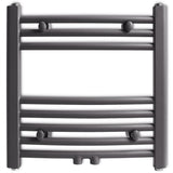 Vidaxl radiatoror Handduch Rack biegt 480x480 mm Grau